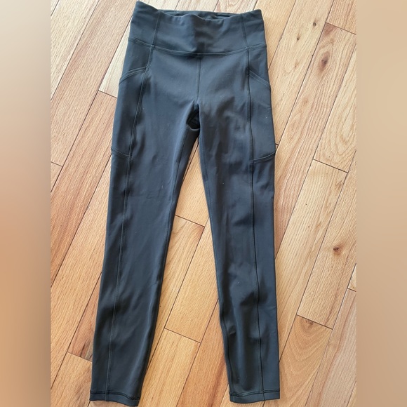 Lululemon 25” Invigorate High Rise Dark Olive size 4 - Picture 4 of 10